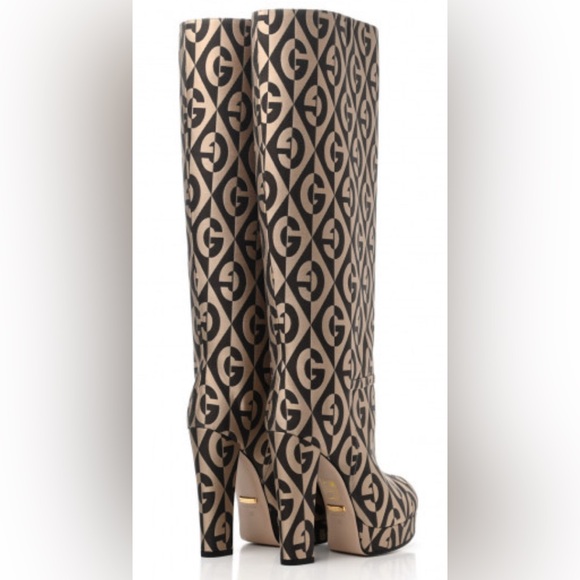 Gucci GG Rhombus Platform Boots •BRAND NEW• With Original Box, Dustbags+Receipts - Picture 3 of 6